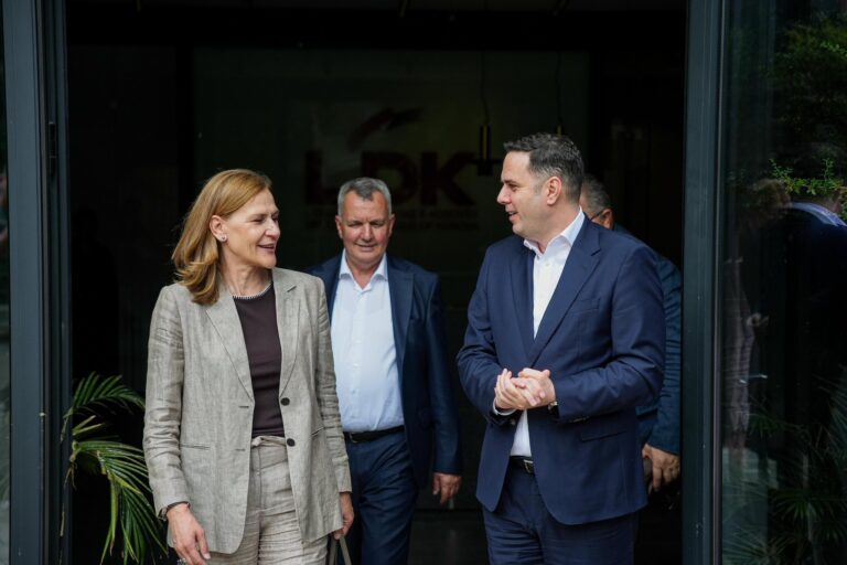 Abdixhiku dhe ambasadorja kroate flasin për zhvillimet politike në vend