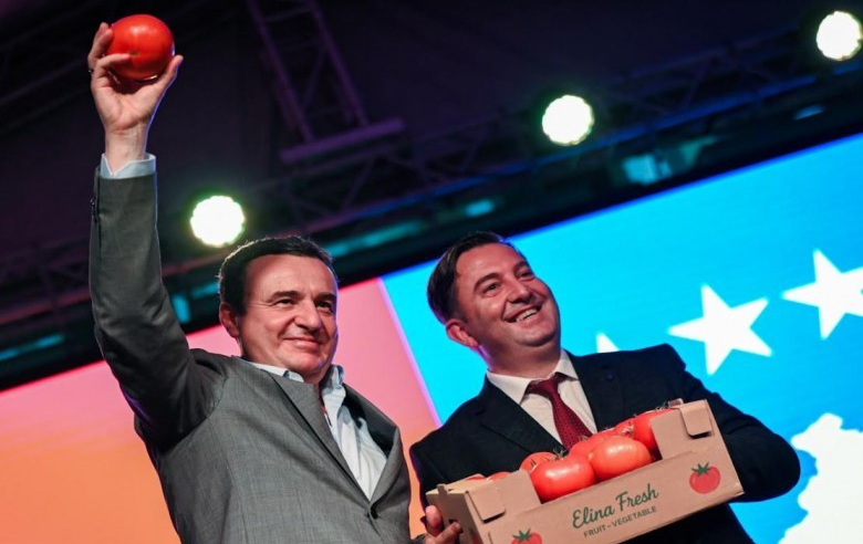 Kryeministri në detyrë Albin Kurti mori pjesë në Festivalin e Domates.