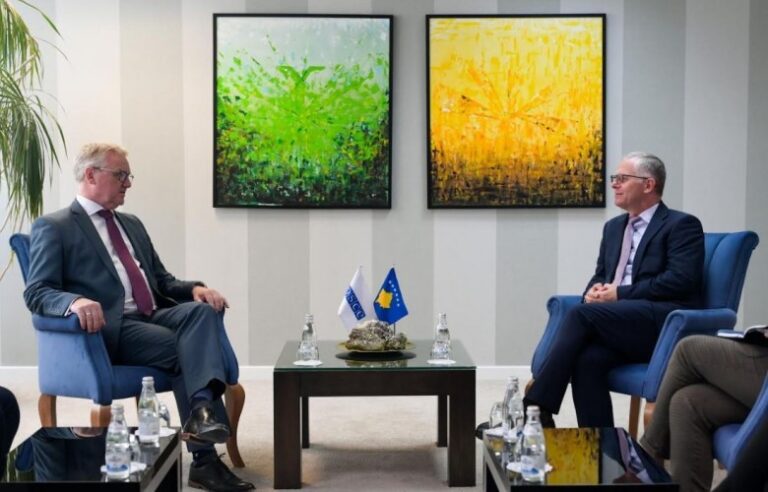 Bislimi takon shefin e ri të OSBE-së në Kosovë, bisedojnë edhe për rritjen ekonomike.