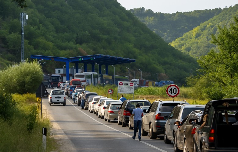 Pritjet në kufi për të dal nga Kosova, deri në 2 orë