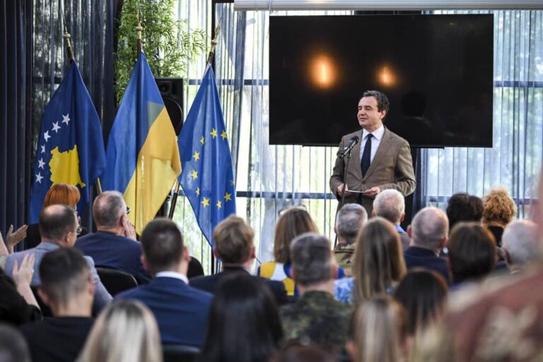 Kryeministri Kurti mori pjesë në pritjen që u organizua për nder të Ditës së Pavarësisë së Ukrainës