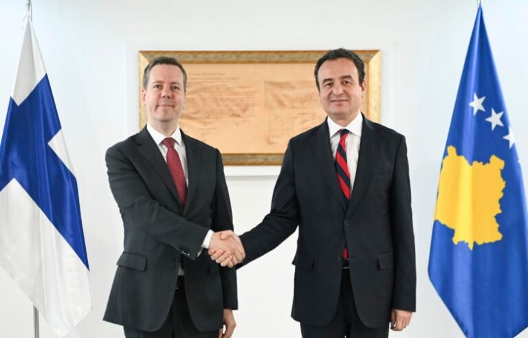 Kurti priti në takimin lamtumirës, ambasadorin finlandez Nissinen.