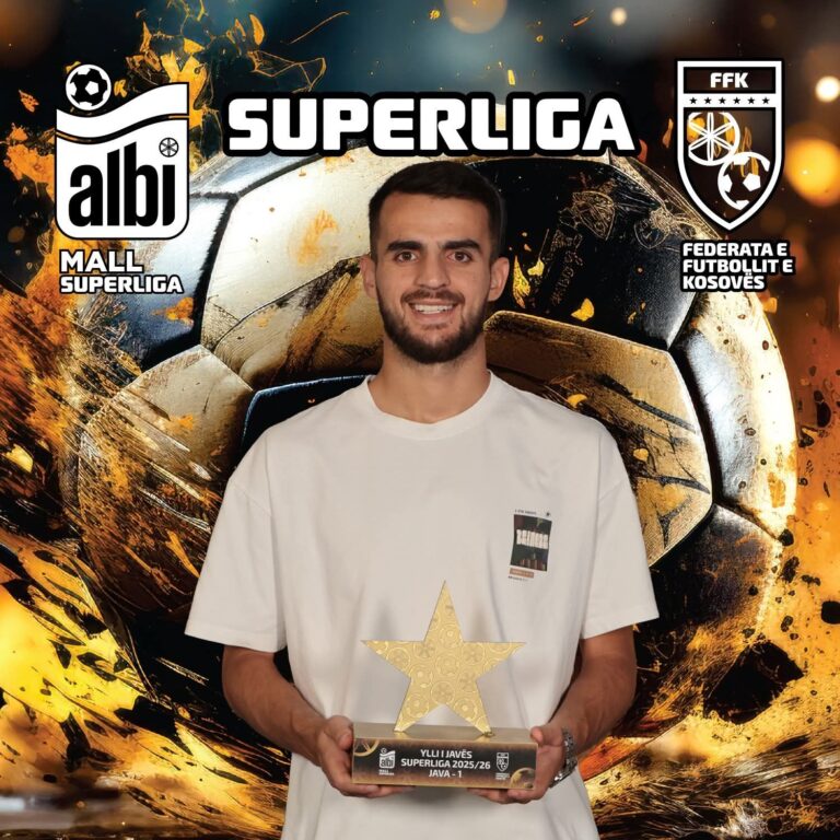 Valmir Veliu shpallet ”Ylli i Javës” në Albi Mall Superligën e Kosovës