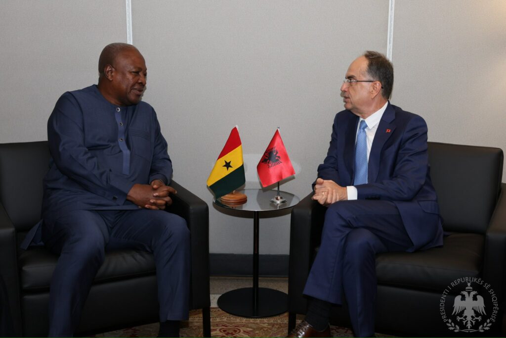 Begaj në OKB takon presidentin e Ganës