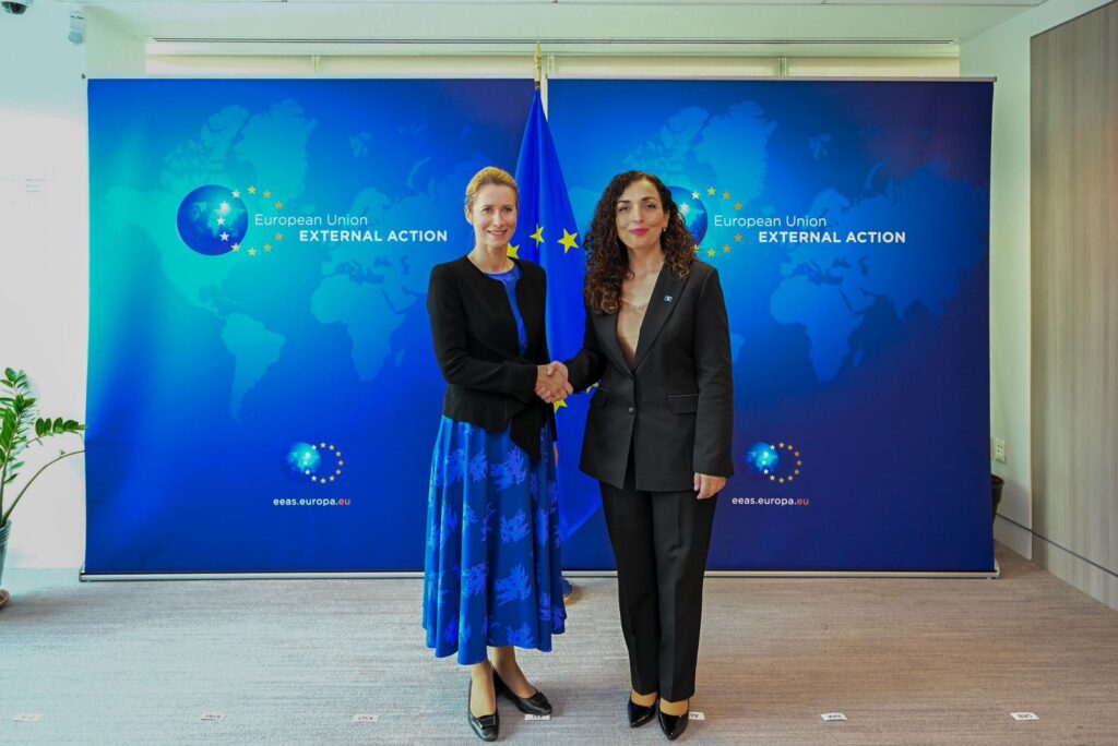 Presidentja Osmani takoi përfaqësuesen e Lartë të BE-së, Kaja Kallas