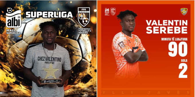 Valentin Serebe shpallet Ylli i Javës në Superligën e Kosovës