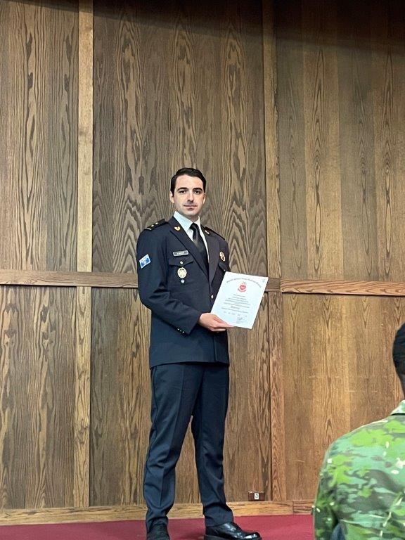 Oficeri i FSK-së, diplomon në ShBA