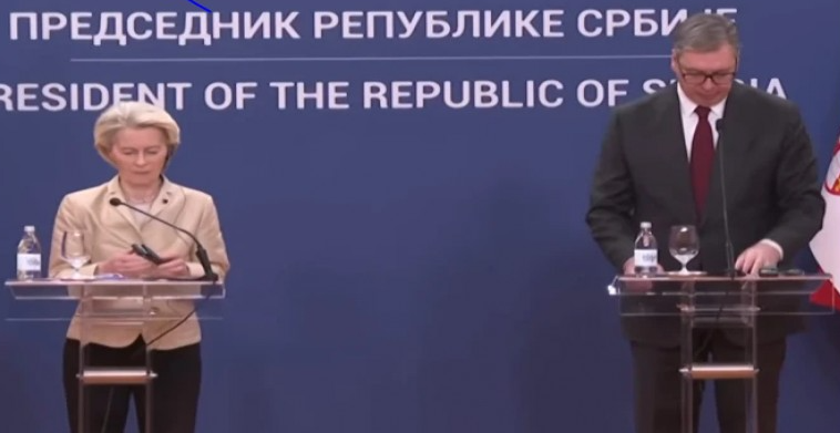 Von der Leyenin takon Vuçiqin