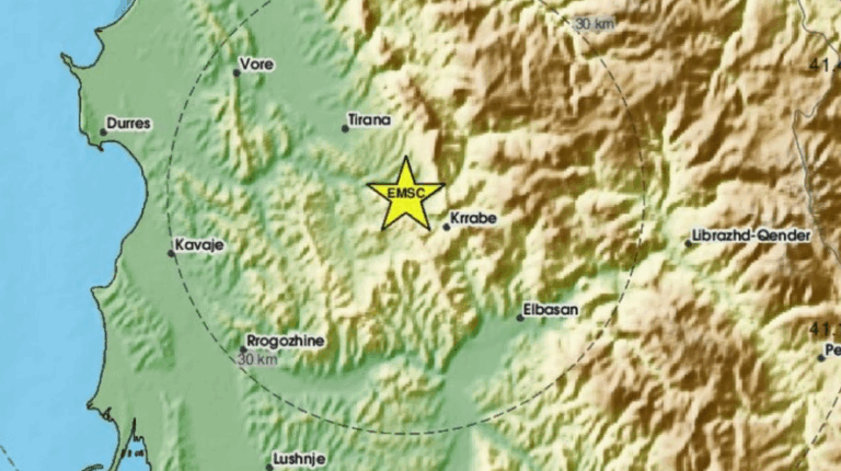 Tirana e Elbasani lëkunden nga tërmeti