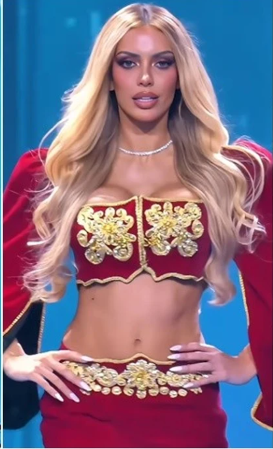 Brikena Selmani mahnit publikun me veshjen tradicionale shqiptare