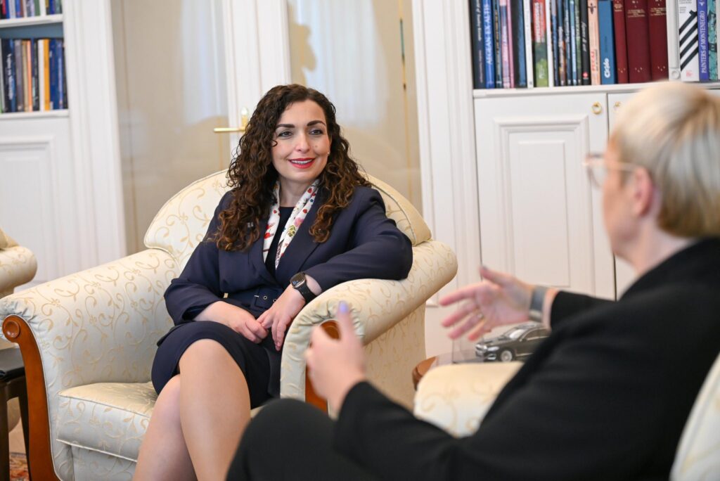 Presidentja Osmani u prit në takim zyrtar nga Presidentja e Sllovenisë, Nataša Pirc Musar