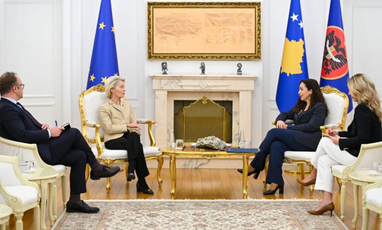 Presidentja Osmani priti në takim Presidenten e Komisionit Evropian, Ursula von der Leyen