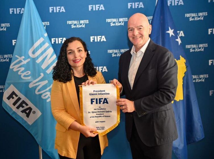 Osmani do të dekorojë presidentin e FIFA-s Gianni Infantinon