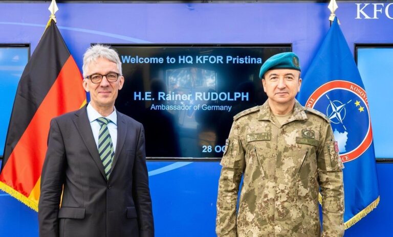 Ambasada gjermane: KFOR-i shtyllë kyçe e sigurisë në Ballkan