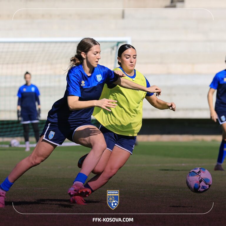 Vajzat e Kosovës mbajnë stërvitjen e fundit para ndeshjes me Turqinë