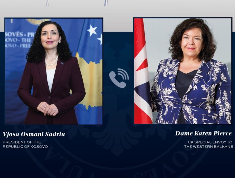 Osmani e Dame Karen Pierce diskutojnë për zgjedhjet e fundit lokale në Kosovë