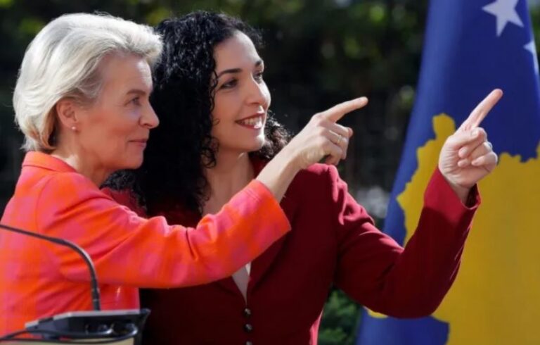 Von der Leyen sot në Kosovë, pritet nga Presidentja Osmani