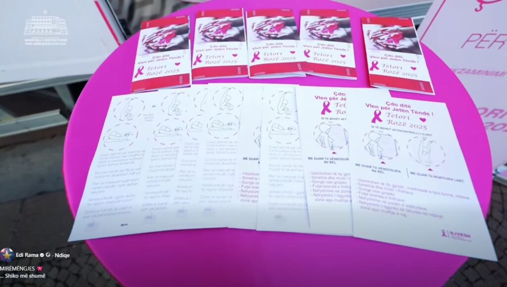 Kryeministri Rama me mesazh ndërgjegjësimi në kuadër të Tetorit Rozë