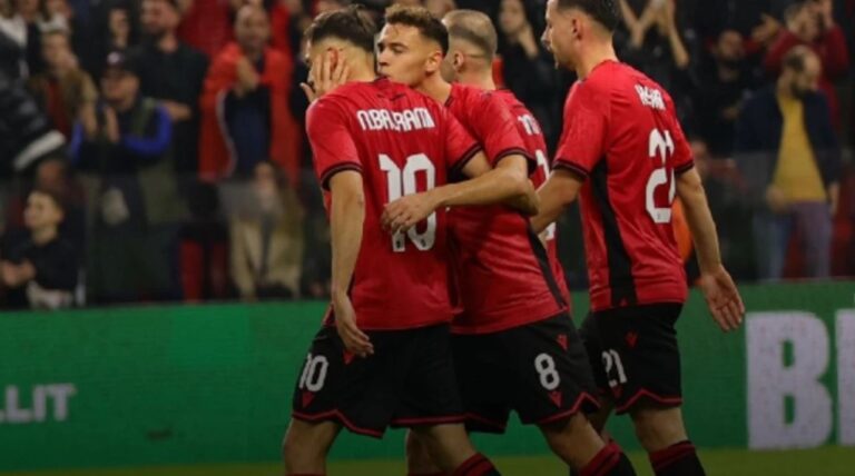 Shqipëria shpërthen me gola ndaj Jordanisë