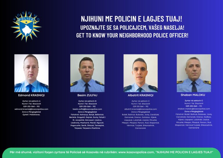 🔷 👉 NJIHUNI ME POLICIN E LAGJES TUAJ!
