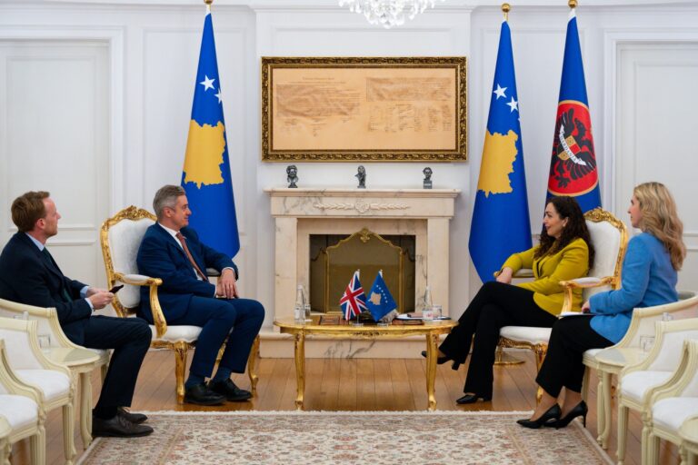 Osmani e Hargreaves diskutojnë për bashkëpunimin Kosovë–Mbretëri e Bashkuar