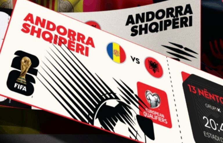 Nis shitja e biletave për ndeshjen Andorra–Shqipëri