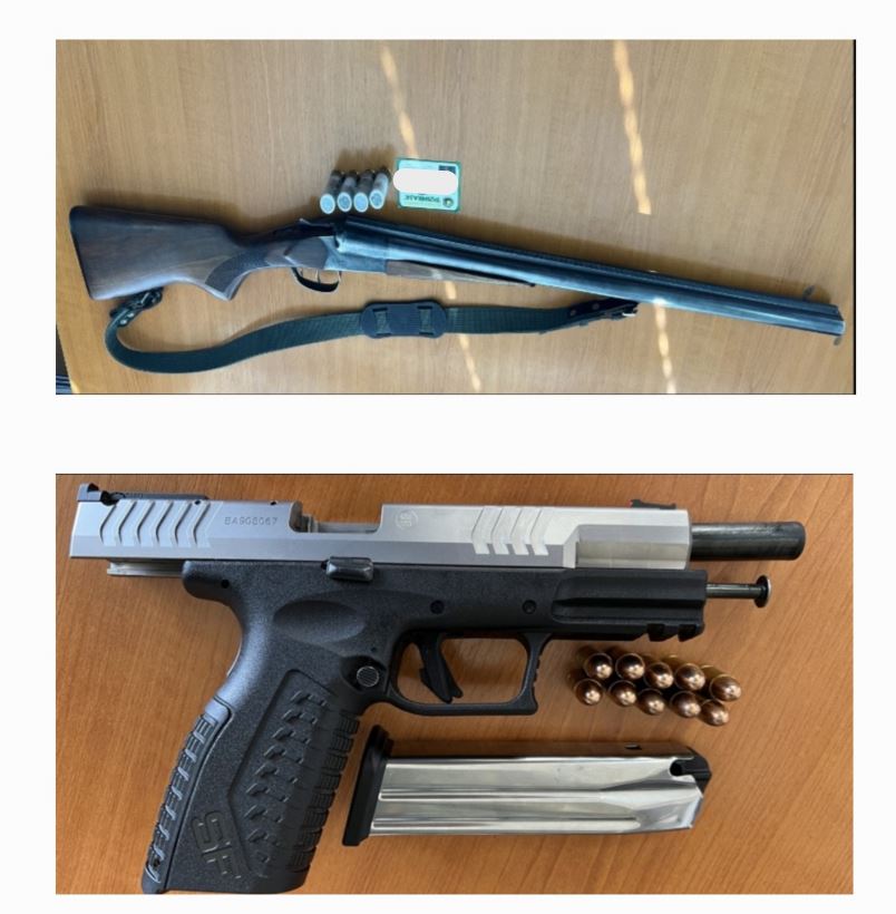 Në dy raste të ndara konfiskon dy armë pa leje