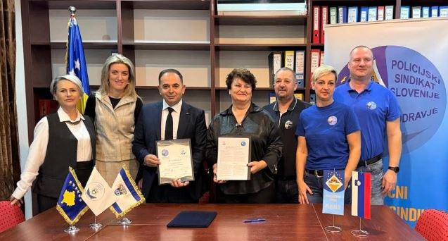 Marrëveshje bashkëpunimi mes sindikatave të policisë, Kosovë – Slloveni