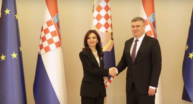 Spiropali u prit nga Presidenti i Kroacisë