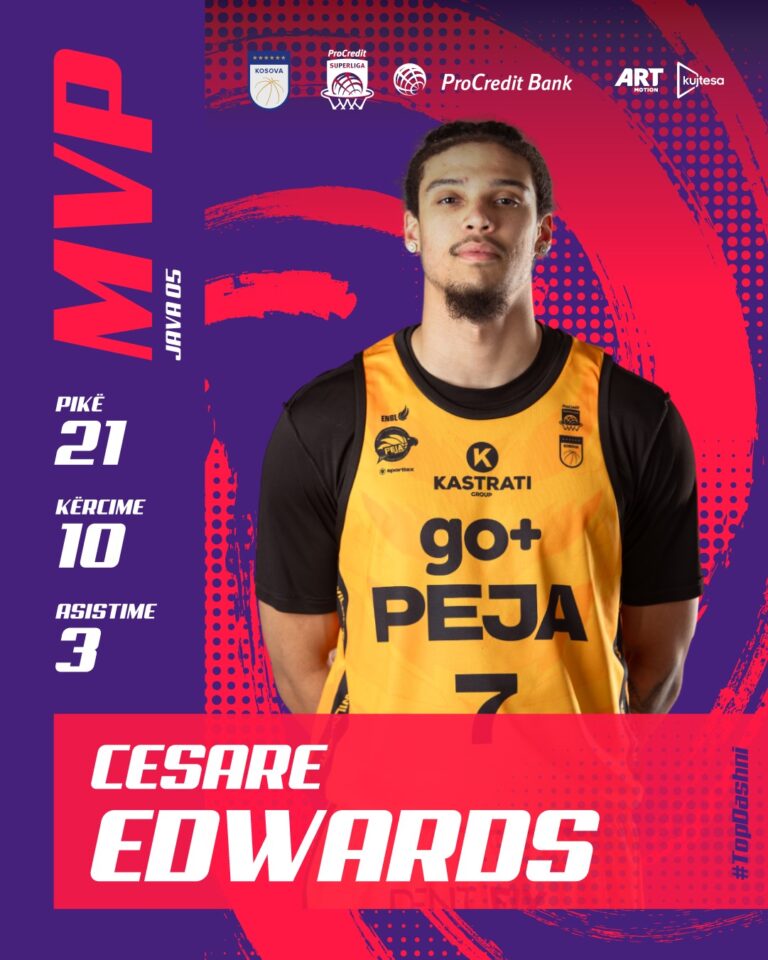 Edwards, MVP i javës së pestë 👑