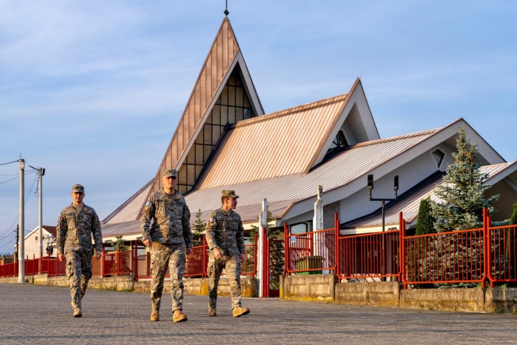 Ushtarët moldavë realizuan një patrullim në komunën e Gjakovës