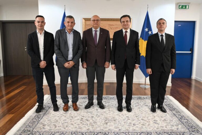 Kryeministri Kurti mirëpriti Kryetarin e Unionit Europian të Shahut, Zurab Azmaiparashvilli