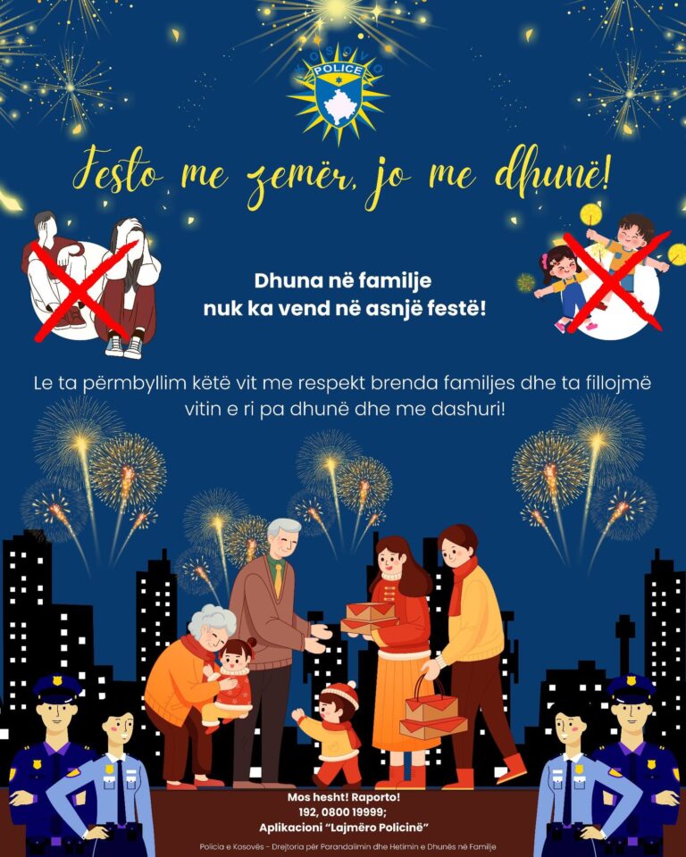 Policia e Kosovës apelon: Festoni me zemër, jo me dhunë