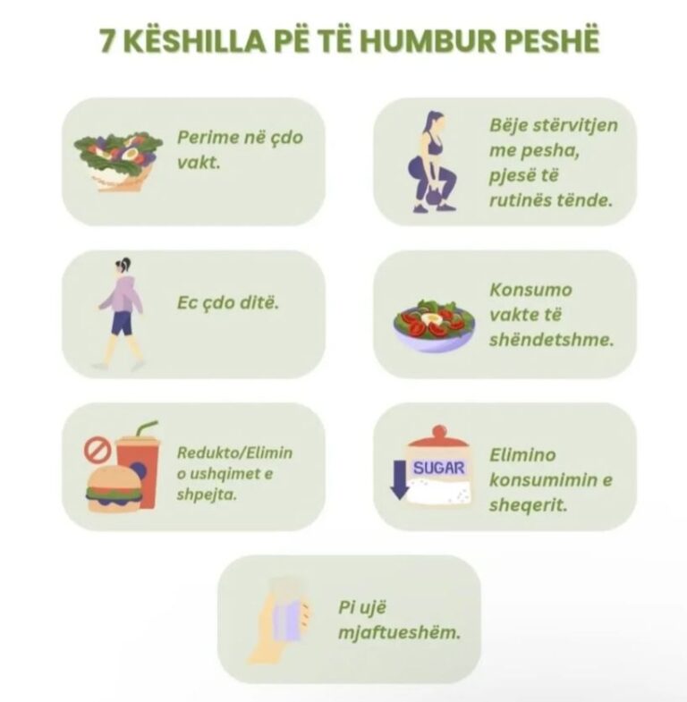 7 këshilla për të humbur peshë