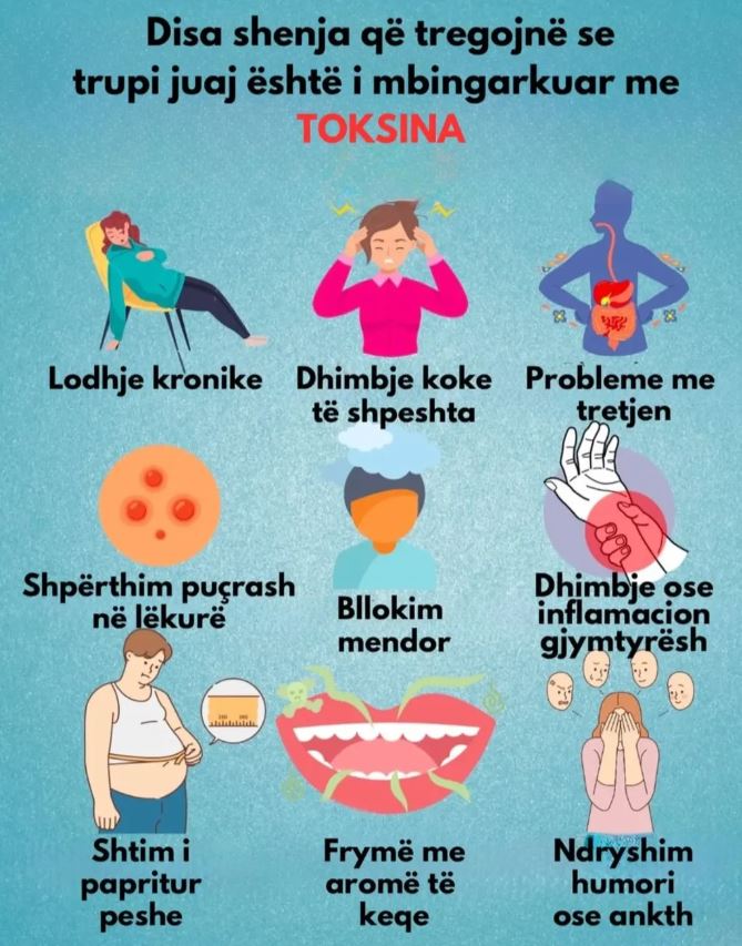 Disa shenja që tregojnë se trupi juaj është i mbingarkuar me TOKSINA