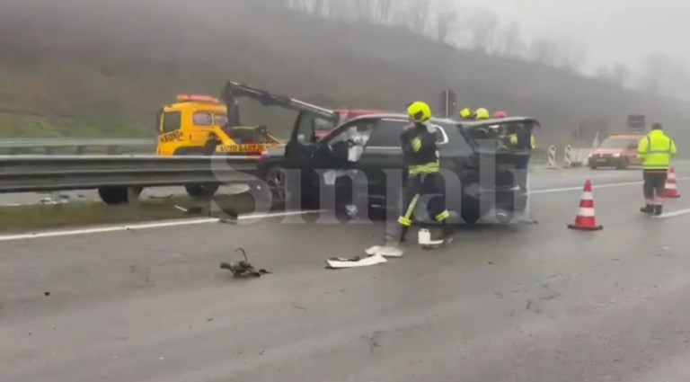 Aksident trafiku në autostradën “Ibrahim Rugova”, shkaktohen dëme materiale