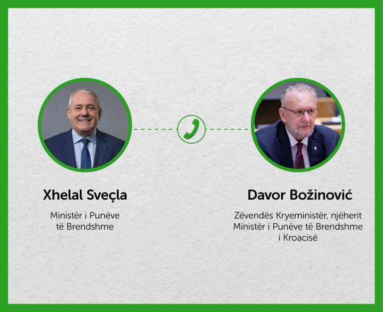 Sveçla flet me homologun kroat për kalimin e mërgimtarëve nëpër Kroaci