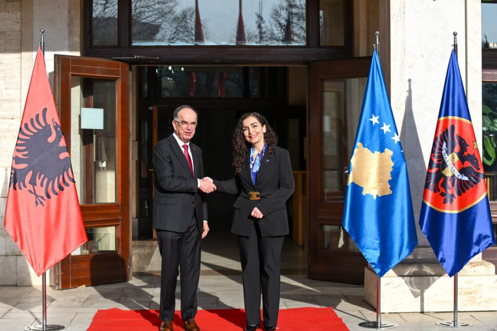 Presidentja Osmani takon Presidentin e Shqipërisë, Bajram Begaj