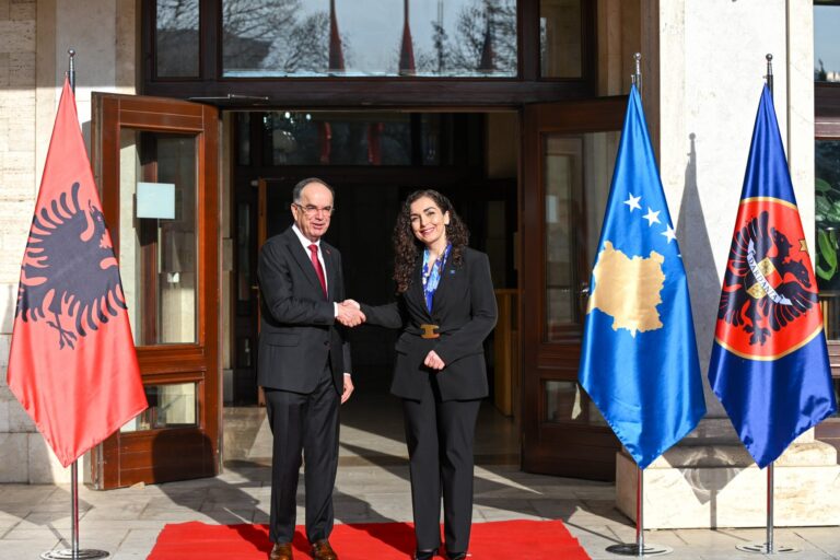 Presidentja Osmani takon Presidentin e Shqipërisë, Bajram Begaj