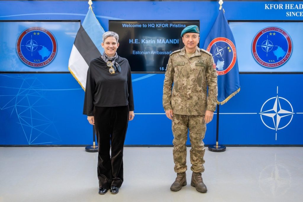 Gjeneralmajori Ulutaşh priti ambasadoren e Estonisë në KFOR