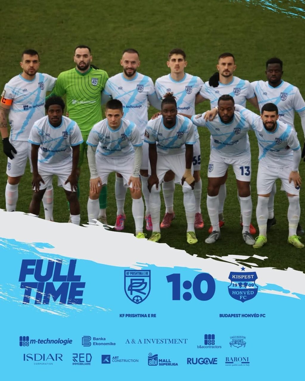 Prishtina e Re fiton 1-0 ndaj Budapest Honvéd në miqësore