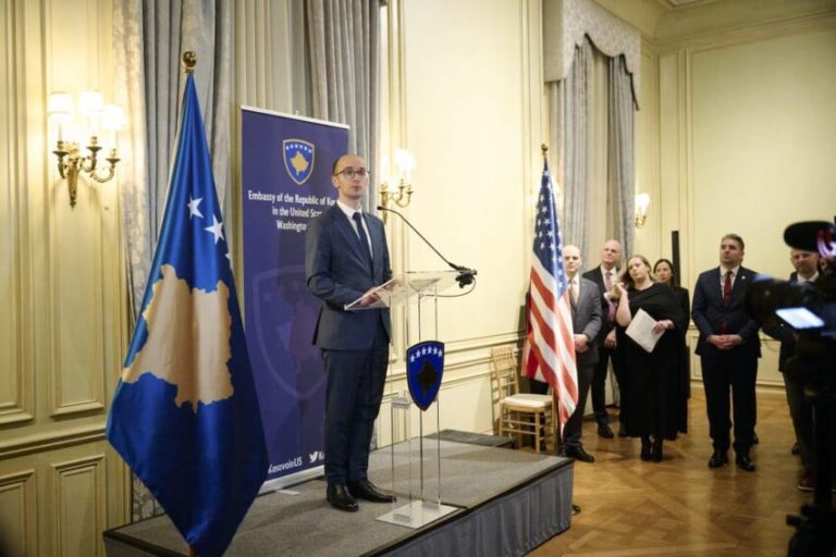 Ahmeti merr pjesë në pritjen për 18-vjetorin e Pavarësisë së Kosovës në Washington