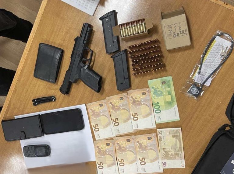 Sekuestrohet armë zjarri dhe 120 fishekë në Qafë Prush