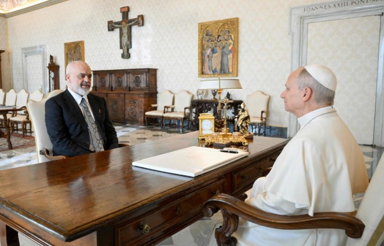 Kryeministri Rama në audiencë te Papa Leoni XIV në Vatikan