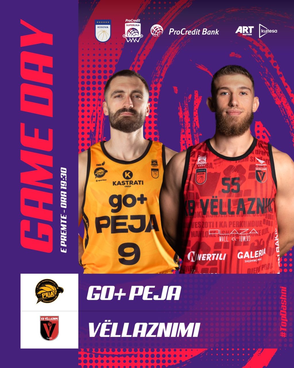 Sonte ndeshje në Pejë: Go+ Peja përballë Vëllaznimit