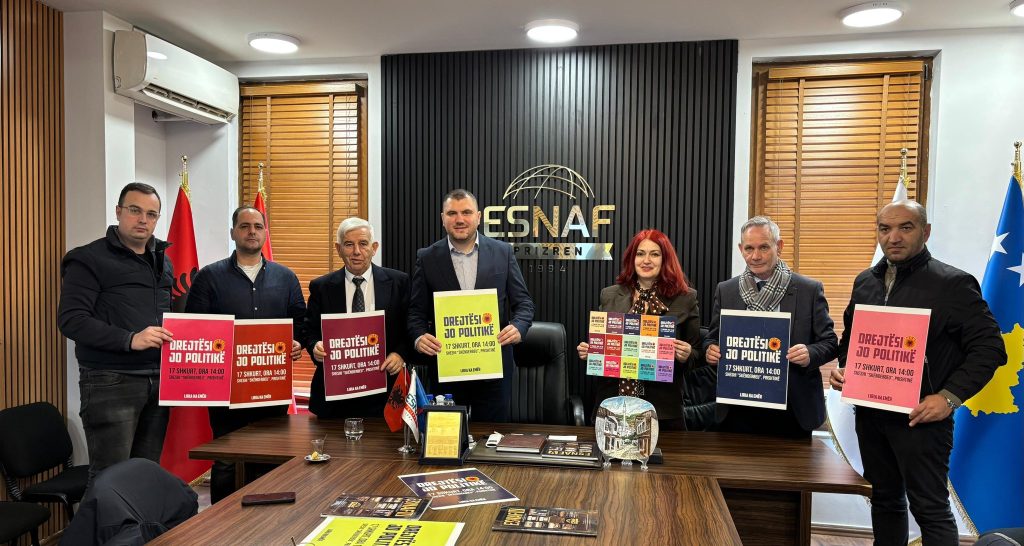 Mirënjohje për Shoqatën “Esnaf” në Prizren për mbështetjen e marshit “Drejtësi, jo politikë”