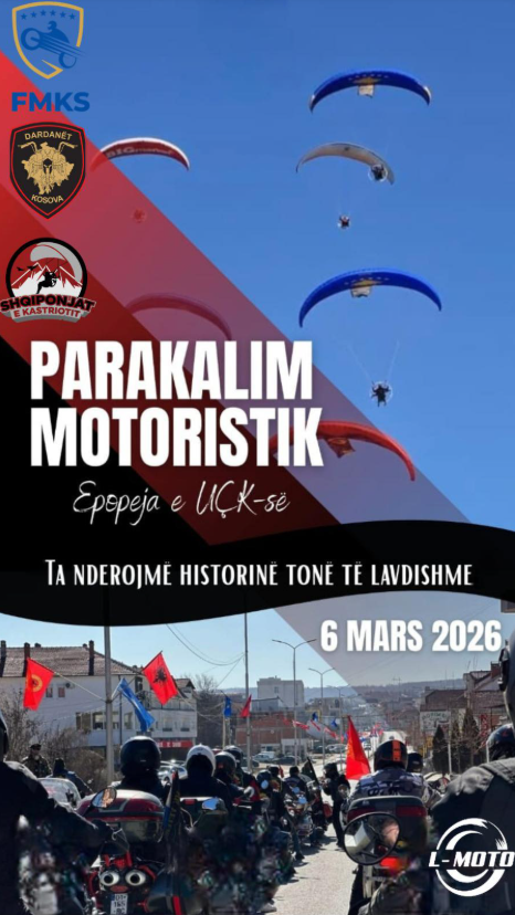Federata e Motoçiklizmit të Kosovës organizon parakalim motoristik për nder të Epopesë së UÇK-së
