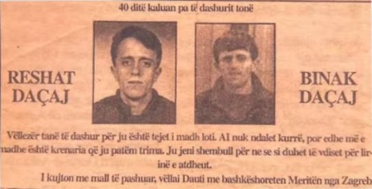 Masakra në Hoça Mahallë: Si u vranë binjakët Daçaj dhe Fatmir Bojaxhiu në vitin 1998