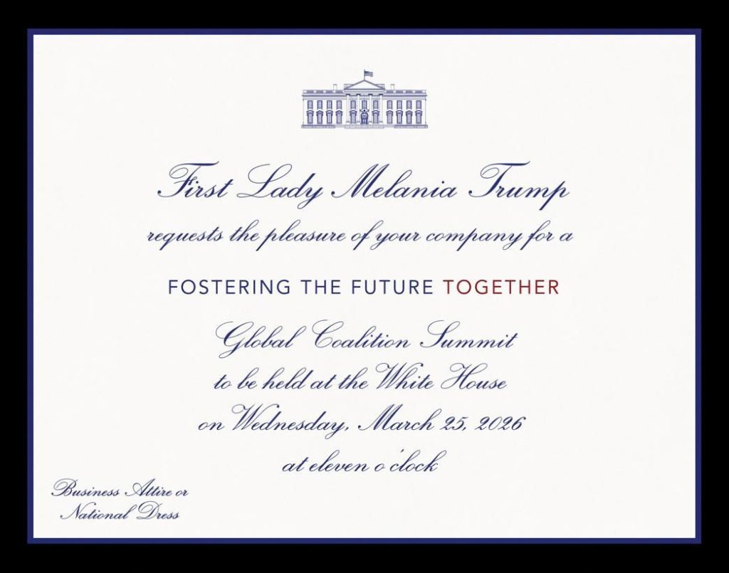 Prindon Sadriu ftohet nga Melania Trump për samitin e Koalicionit Botëror “Fostering the Future Together”