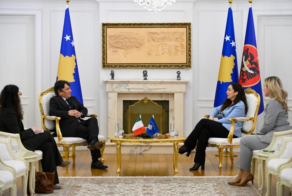 Osmani diskuton me ambasadorin italian zhvillimet politike dhe bashkëpunimin bilateral